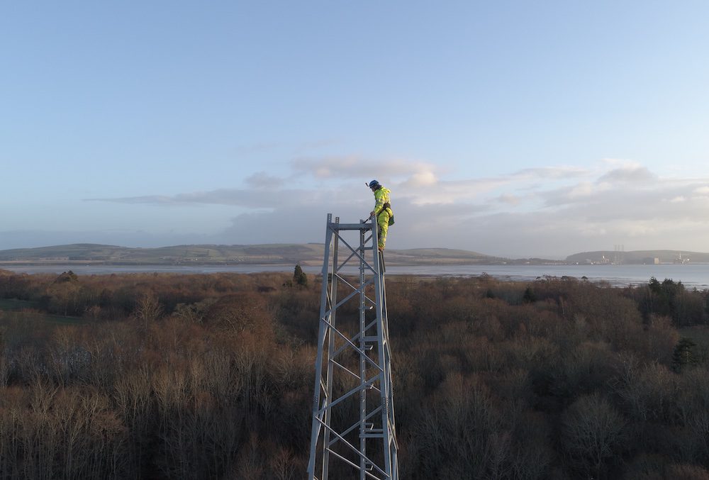 50-metre new build tower at Milton (10-miles north of Inverness)